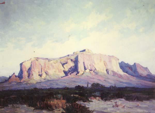 George Brandriff Superstition Mountain Norge oil painting art